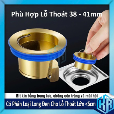 Bộ 2 Nắp Đậy Cống Thoát Nước Bằng Đồng – Giải Pháp Ngăn Mùi Hôi, Côn Trùng Xâm Nhập Loại Tốt