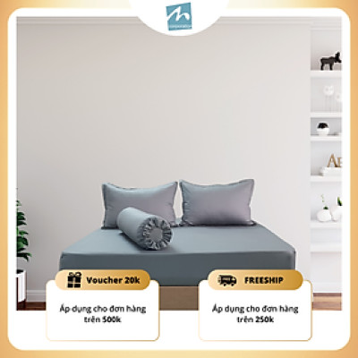 Bộ Ga Trải Giường Cotton 4 Món Chất Liệu 100% Tự Nhiên Thoáng Mát, Mềm Mịn