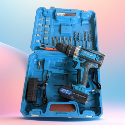 Makita Máy Khoan Pin Cao Cấp - Máy Bắt Vít Lõi Đồng, Đầy Đủ Phụ Kiện Loại Tốt