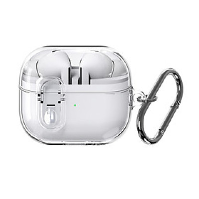 Ốp Case Bao Trong Suốt Dành Cho Galaxy Buds 3/ Buds 3 Pro, Khoá An Toàn, Chống Sốc, Kai.N Crystal Lock, Kèm Móc Treo_Hàng Chính Hãng