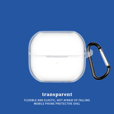 Bao case TPU trong suốt cho Samsung Galaxy Buds 3/ Buds 3 Pro kèm móc treo_ Hàng chính hãng