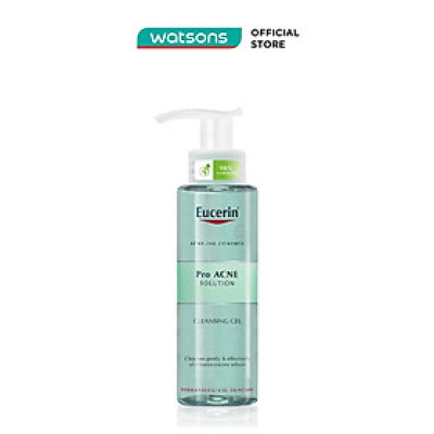 Gel Rửa Mặt Eucerin Giảm Mụn Pro Acne Cleansing Gel 200ml