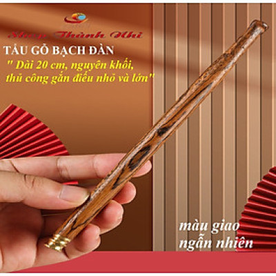Tẩu thuốc nguyên khối gỗ hương cao cấp dài 20 cm ( giao màu ngẫu nhiên)