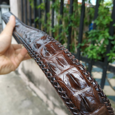 Thắt Lưng Cá Sấu [DÂY LIỀN NGUYÊN CON ĐAN VIỀN THỦ CÔNG RẤT ĐẸP VÀ BỀN]