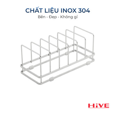 Gía úp đĩa HiVE Inox Cao Cấp