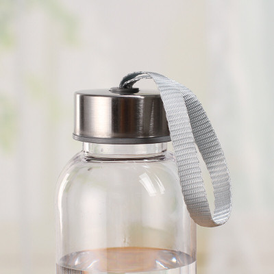 Bộ 5 BÌNH THUỶ TINH DETOX dây xách nắp bạc 500ml 