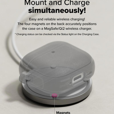 Vỏ ốp dành cho AirPods 4 RINGKE Onyx Magnetic - Hàng Chính Hãng