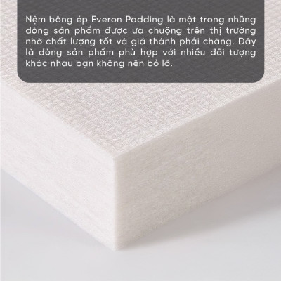 Nệm Bông Ép Gấp 3 Everon Padding chính hãng _ Màu ngẫu Nhiên-Bảo hành 5 năm.