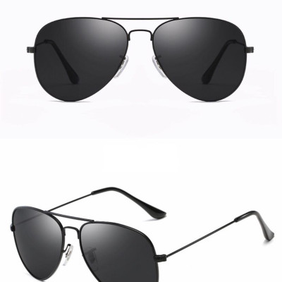 Kính xinh, Kính râm Mắt kính thủy tinh Gọng kim loại đen thời trang + tặng tuavit KÍnh Xinh mini 2 đầu