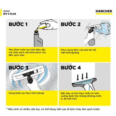 [Sản xuất Châu Âu] Máy lau kính dùng pin cầm tay WV 5 Plus - Phiên bản giới hạn 2025 - Bảo hành chính hãng 15 tháng - Hàng Chính Hãng