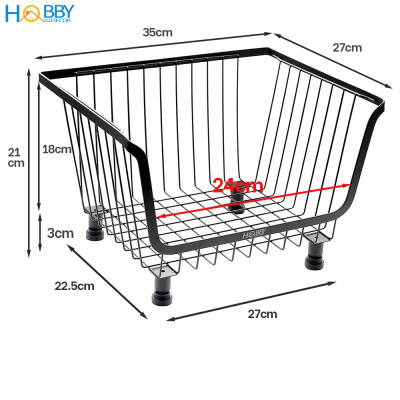 Kệ rổ đựng đồ nhà bếp đa năng nhiều tầng di động HOBBY Home Decor KRNT