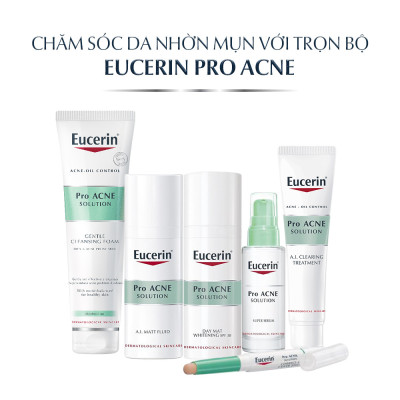 Sữa rửa mặt tạo bọt sạch sâu cho da nhờn Eucerin Pro Acne Cleansing Foam 150g