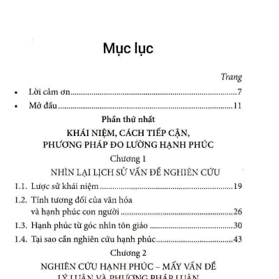 Hạnh Phúc Của Người Việt Nam Khái Niệm, Cách Tiếp Cận & Chỉ Số Đánh Giá