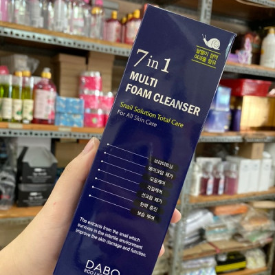 Sữa rửa mặt cao cấp 7in 1 dưỡng trắng DABO Multi Foam Cleanser 180ml