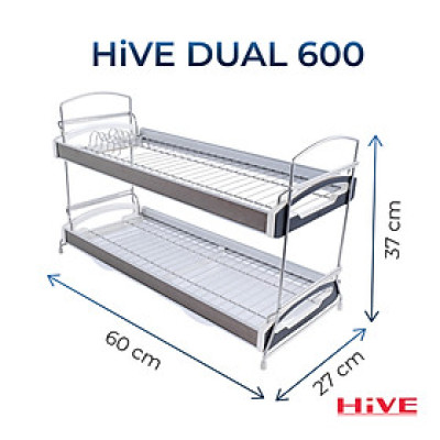 Giá úp chén bát DUAL 2 Tầng Inox 304 Cao Cấp