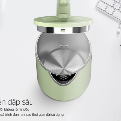 Ấm Đun Siêu Tốc Inox 2 Lớp Sunhouse SHD1353 (1.8 Lít) - Hàng Chính Hãng