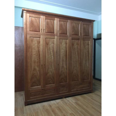 tủ áo gỗ đinh hương cao 2m56x dài 2m35x sâu 56