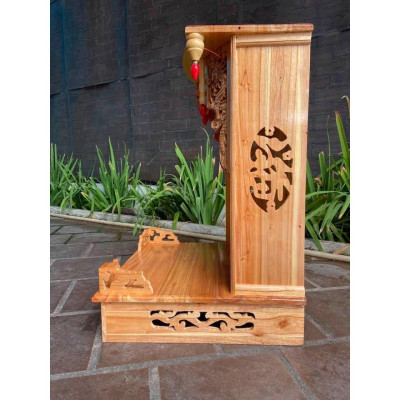 Đồ thờ gỗ , Bàn thờ thần tài ông địa ngang 56cm
