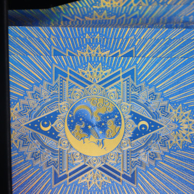 Bài tarot god foild xanh dương mạ kim