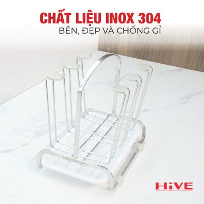 Giá úp ly HiVE inox 304 New Collection