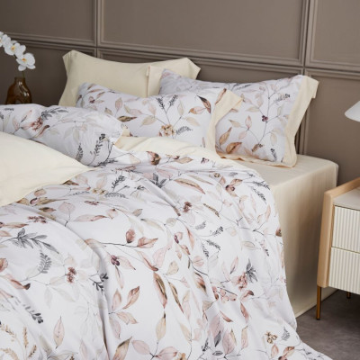 Bộ 6 món drap, áo gối và mền NIN Tencel Selina 900 mẫu mới 2024 chất lụa tencel mềm mát