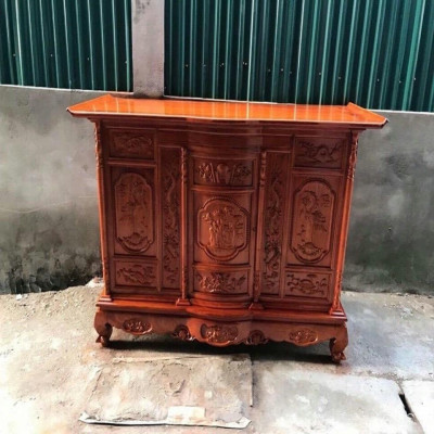 Tủ Thờ Tam Đa Gỗ Mít Ta