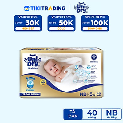 [Mẫu mới] Tã dán Unidry G3X Supreme sơ sinh Newborn mới - 40 miếng