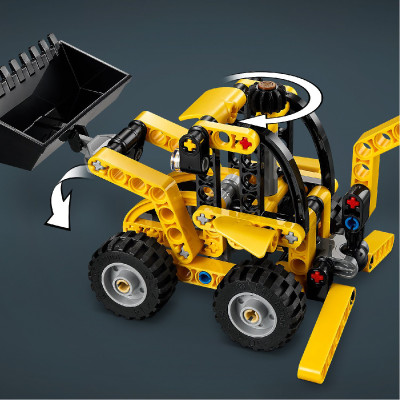 LEGO TECHNIC 42197 Đồ Chơi Xe Máy Đào Và Máy Xúc Kết Hợp (104 chi tiết)