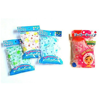 Combo 03 Mũ chùm tóc khi tắm in họa tiết xinh xắn, đáng yêu - Nội địa Nhật Bản (Tự chọn)