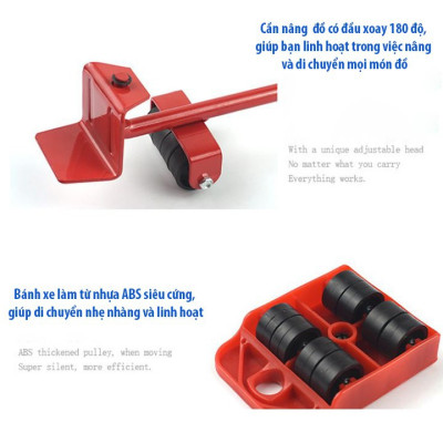 Bộ dụng cụ trợ lực nâng và di chuyển đồ nặng thông minh  