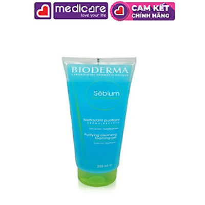 Gel Rửa Mặt Bioderma Tạo Bọt Sebium 200ml
