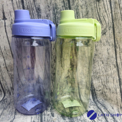 Bình Nước LocknLock 1.5L Active Large Bottle Có Quai Xách Nhựa PET BPA FREE HAP941 Tím/Xanh