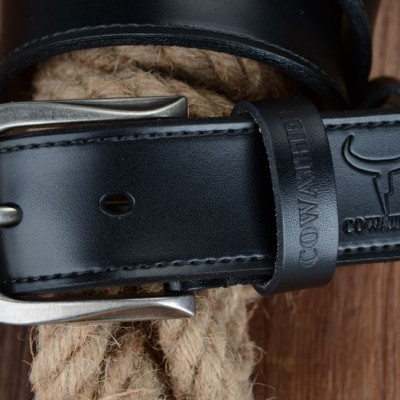 Thắt Lưng Da Bò Chính hãng COWATHER XF011 Đen