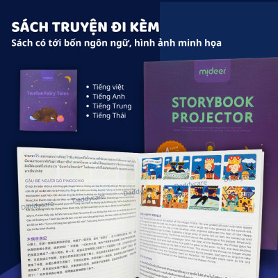 Đèn pin chiếu hình cổ tích cho bé Mideer Kid Storybook Torch