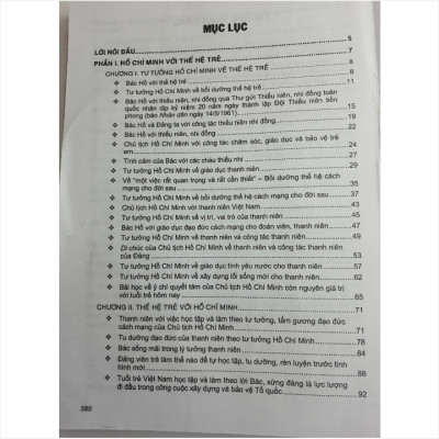 Sách Cẩm Nang Học Tập Và Làm Theo Tấm Gương Đạo Đức Hồ Chí Minh Dành Cho Học Sinh, Sinh Viên - V1096P