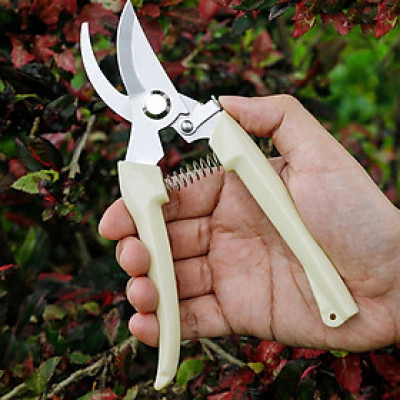 Kéo cắt cành siêu sắc bén lưỡi thép không rỉ tay cầm lò xo cộng lực chắc chắn có chốt an toàn - miếng lót chuột