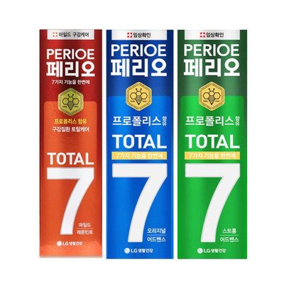 Kem đánh răng bạc hà tinh khiết Perioe Total 7 Intense Hàn Quốc 120g