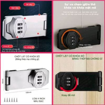 1 BỘ KHÓA CỬA KHÓA SỐ MẬT KHẨU CAO AN TOÀN CHỐNG TRỘM CHO MỌI GIA ĐÌNH