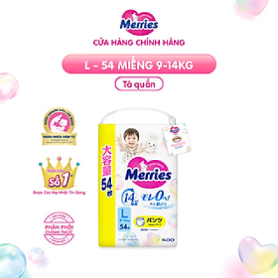 Tã/bỉm quần Merries Jumbo Đủ Size L54/XL46/XXL30