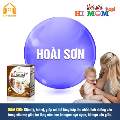 Lợi sữa Hi Mom Hapi- Sữa nhiều hơn, thơm hơn, đặc hơn, mát hơn, thông tắc tia sữa