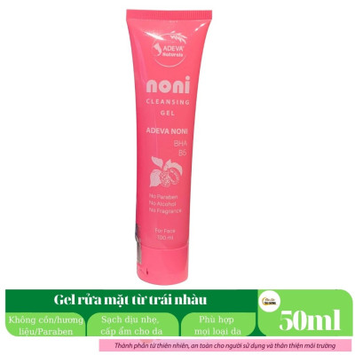 Gel rửa mặt Trái Nhàu Noni - Noni Cleansing Gel 100ml - Làm sạch dịu nhẹ, cấp ẩm cho da mềm mại, phù hợp cho mọi loại da