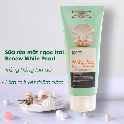 Sữa rửa mặt Ngọc Trai cao cấp - Benew White Pearl 100ml