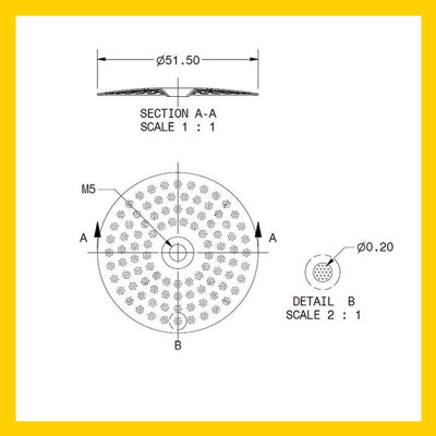 Shower iMS CI200IM | Lưới lọc IMS cho đầu group máy pha cà phê espresso