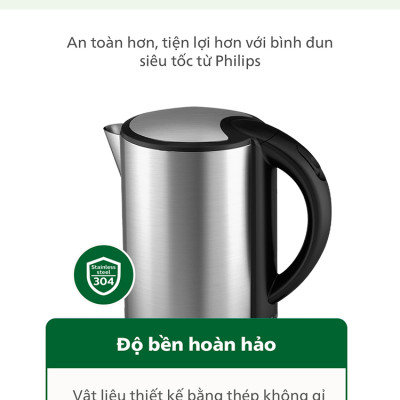Bình Đun Siêu Tốc Philips HD9316 (1.7L) - Hàng chính hãng