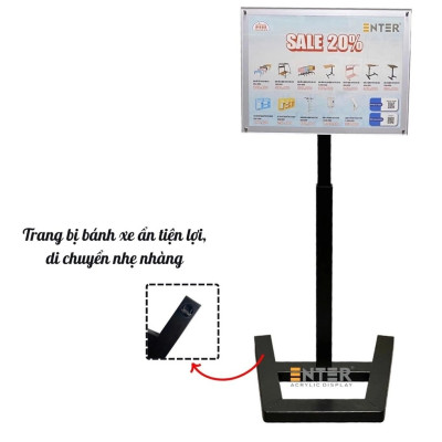 Standee Enter TD102 40x60cm