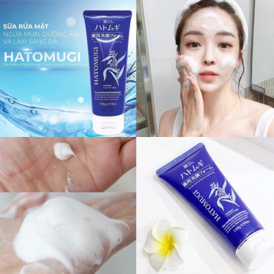 Sữa Rửa Mặt Ngừa Mụn Và Làm Sáng Da 31302 Reihaku Hatomugi Facial Foam(Tuýp 130 G)