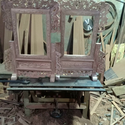 Khung ảnh thờ bằng gỗ hương kt lồng ảnh 25×35cm