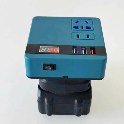 Chân Đế Chuyển Đổi Biến Tần Thông Minh - chuyển đổi điện áp 21V lên 220V - Chân pin phổ thông 4cm