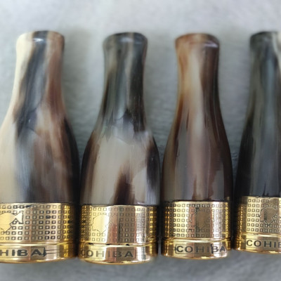 Bộ Tẩu Sừng Bắt Tóp Cuối Điếu Cigar 4 chiếc COB-TS01 Cao Cấp - Món Quà Ý Nghĩa Cho Sức Khỏe