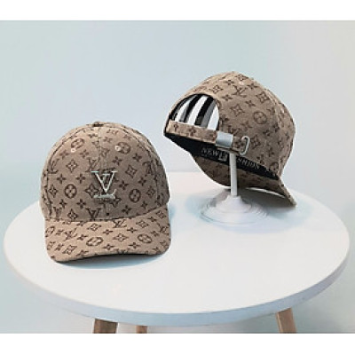 Nón kết, mũ lưỡi trai LV phối vải kaki form chuẩn thời trang cao cấp